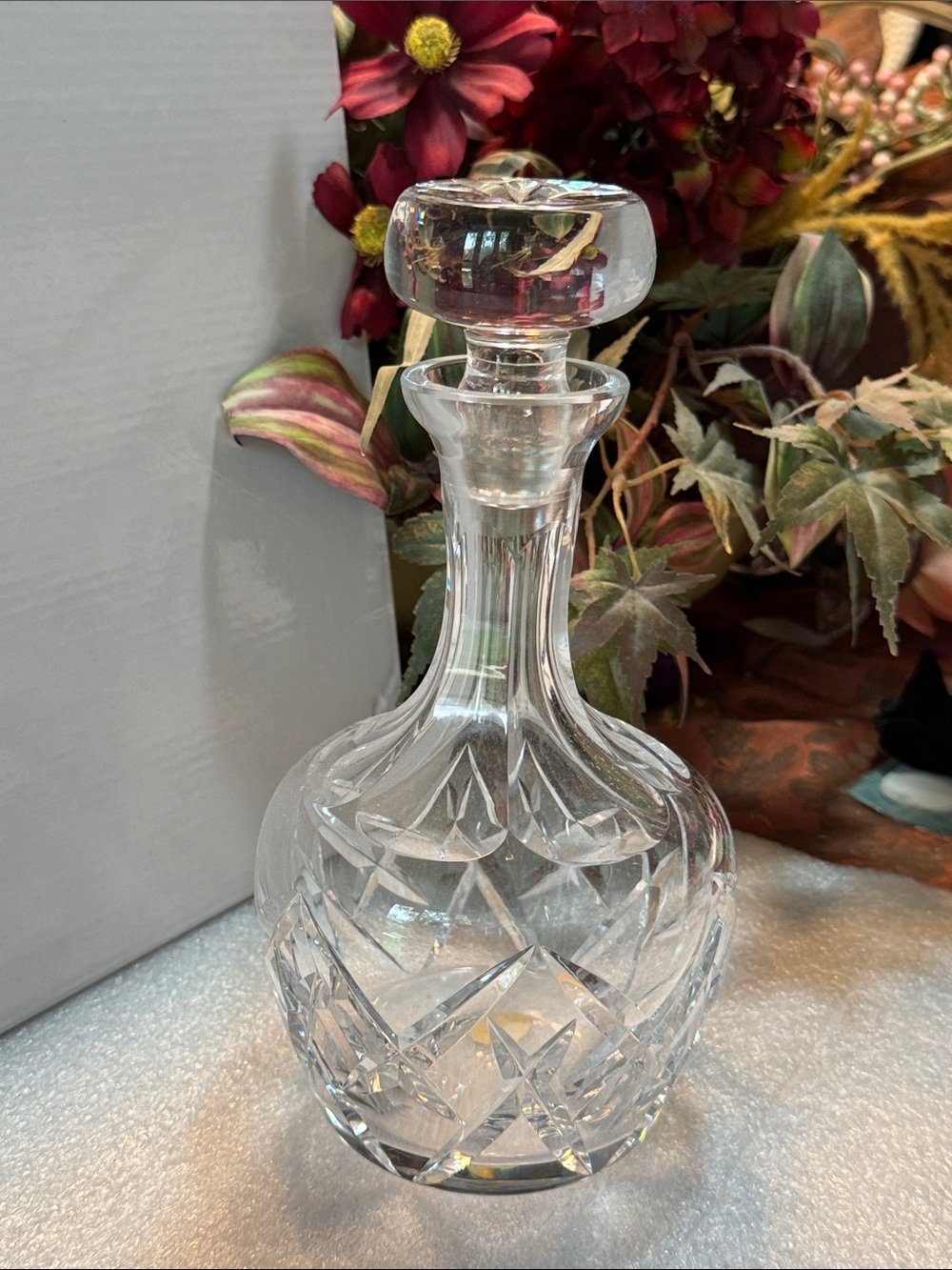 Vintage Atlantis Full Lead Crystal Glass Decanter with Stopper